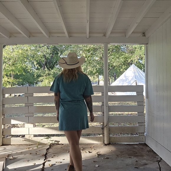 Turquoise tshirt - Picture 3 of 4